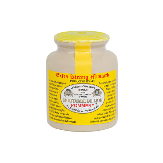 Moutarde du Lion Pommery in stoneware jar with plastic top