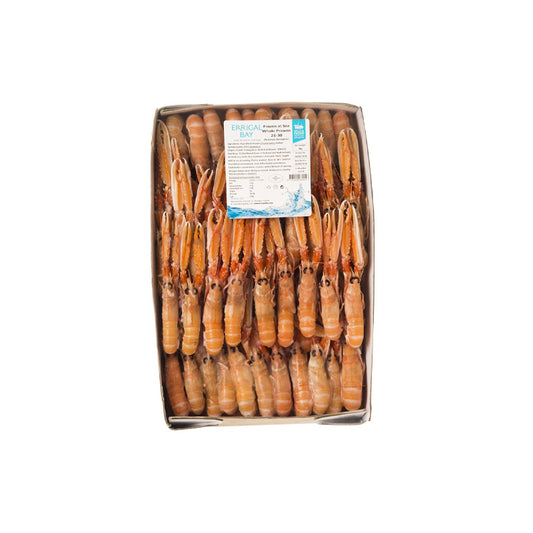 Frozen whole langoustines