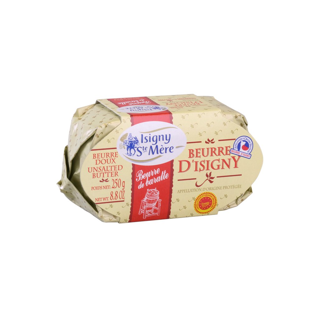 Butter Aop Unsalted Churned Isigny 250gr