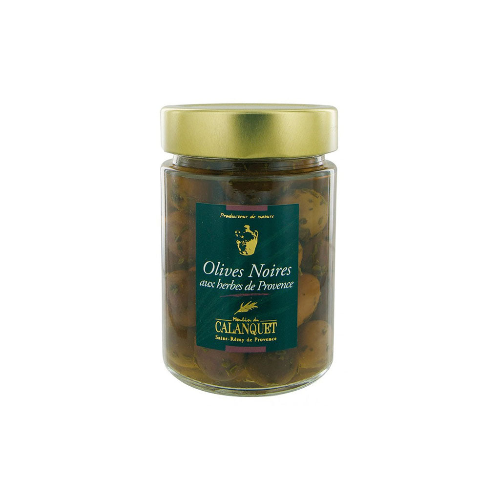 Olive Noire Aux Herbes De Provence 1kg Glass Jar